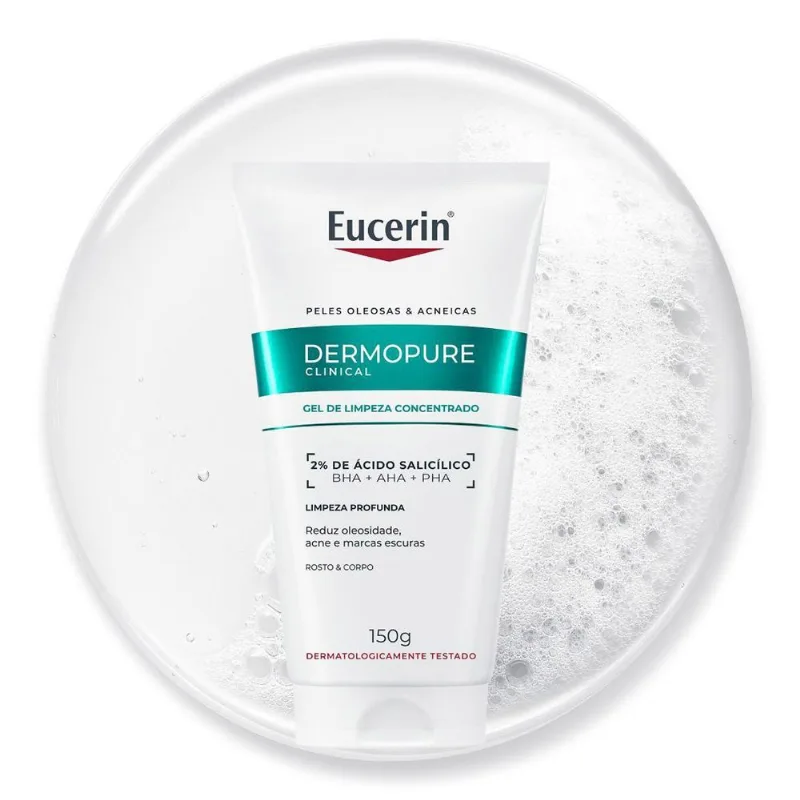 Gel de Limpeza Facial Eucerin Dermopure Clinical Concentrado 150g