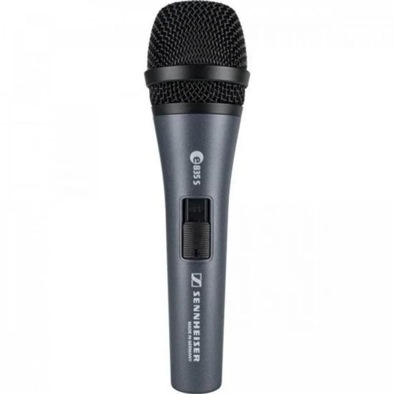 Microfone Dinâmico E835-s com Padrão Polar Cardióide e Construção em Metal Cinza Sennheiser - SENNHEISER