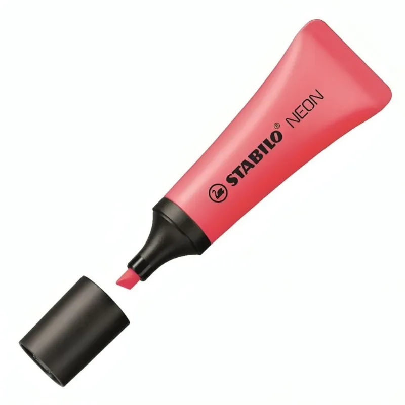 Marca Texto Rosa Neon Stabilo