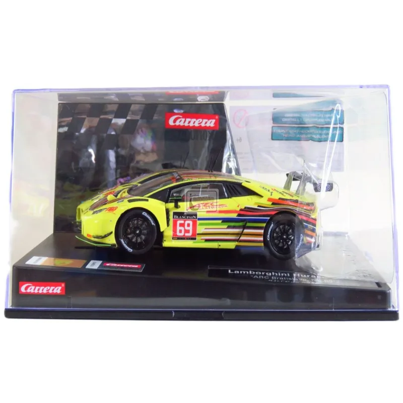 Miniatura Carro p/ Autorama 1/32 - Carrera Evolution Lamborghini Huracán GT3 #69