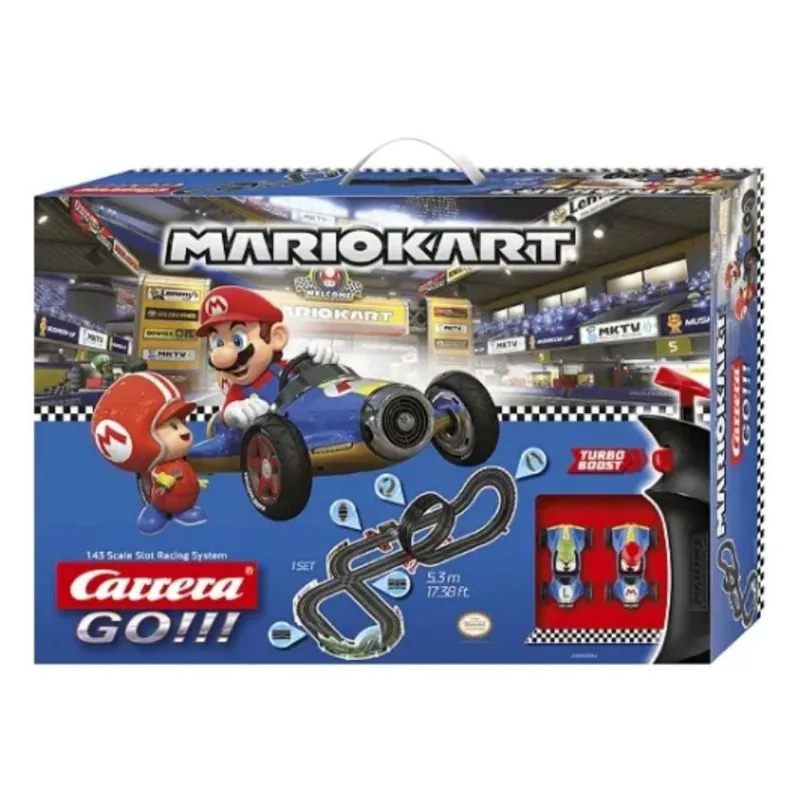 PISTA ELÉTRICA CARRERA GO - MARIO KART MACH 8 5.3 METROS 1/43