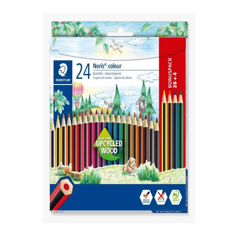 Lápis de Cor Noris Staedtler 24 Cores - 185 C24P 02