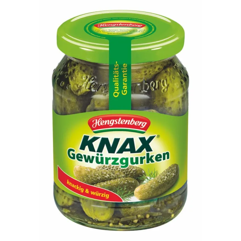 Pepino Em Conserva Knax Hengstenberg 330g - Não Informado