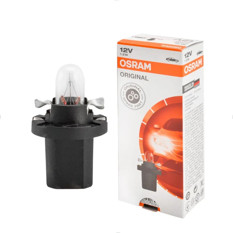 Lâmpada Painel B8,5d 12V 1,2W Preta - Original 2721 MF Osram