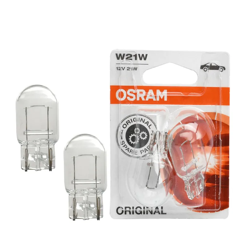 Lâmpada Super Pingão W21W 12V 21W Luz Branca - Original 7505 Osram