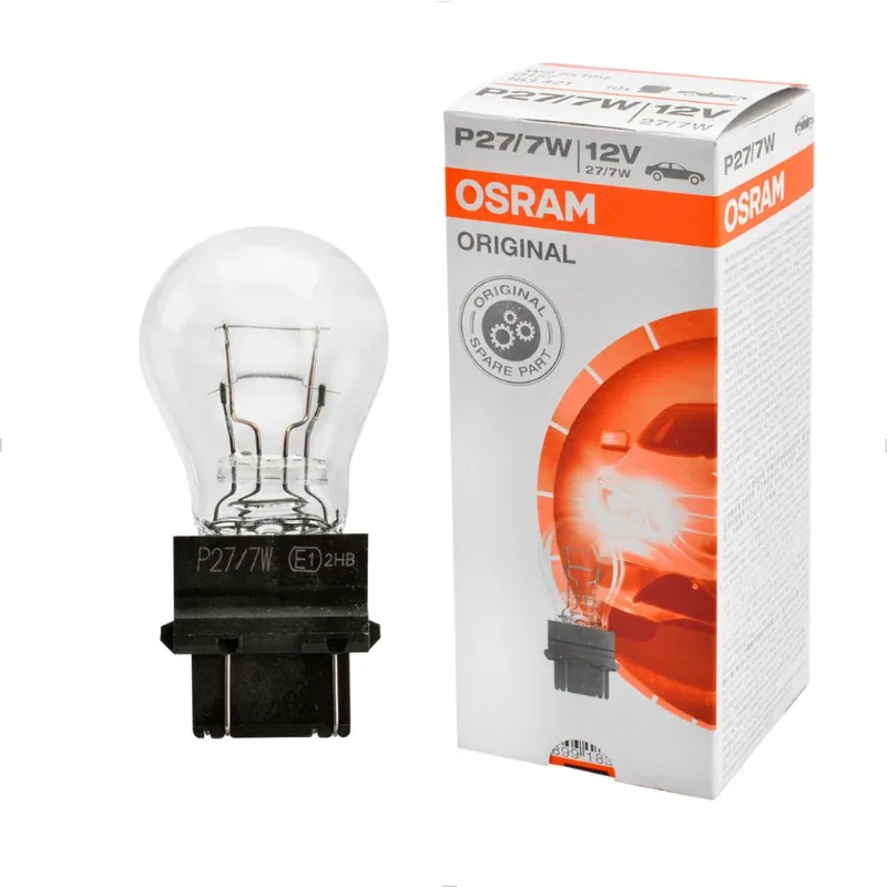 Lâmpada P27/7W 3200K 12V 27W - Standard Original 3157 Osram