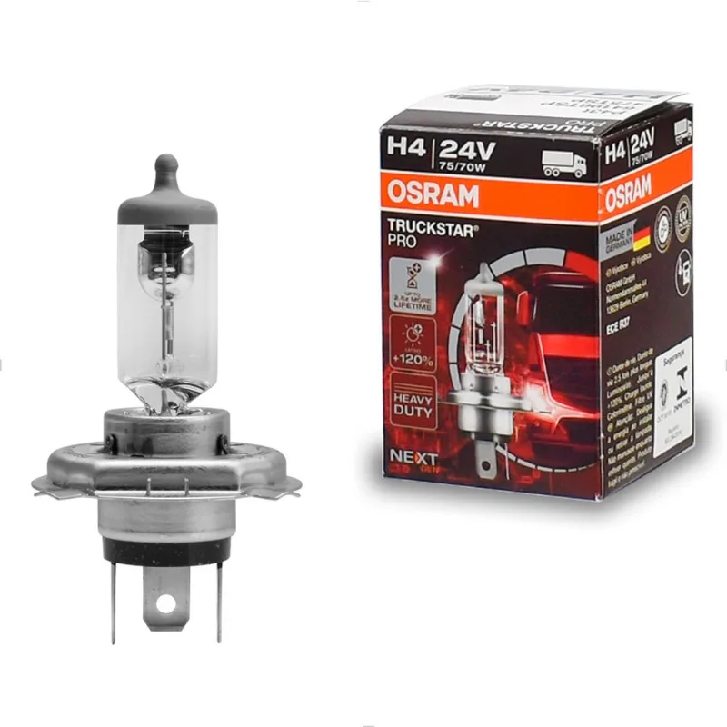 Lâmpada H4 3200K 24V 75/70W - TruckStar Pro 64196TSP Osram