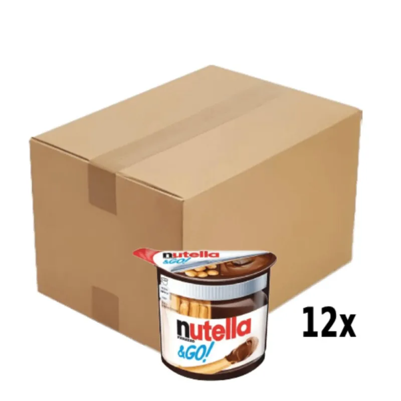 Creme De Avelã Nutella E Go Palitos De Biscoito 52g - Não Informado