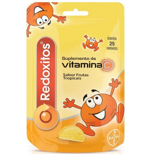 Redoxitos Sabor Frutas Tropiciais 30mg C/ 25 Gomas Mastigáveis De Vitamina C - SABOR