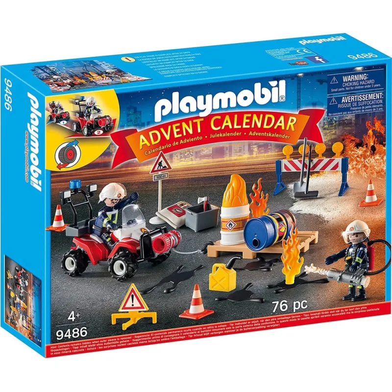 Calendário do Advento playmobil - Resgate de fogo do canteiro de obras - Não Disponível