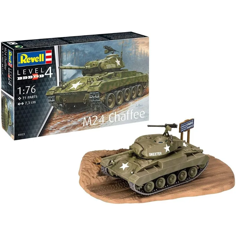 Tanque M24 Chaffee 1/76 REV03323 Revell