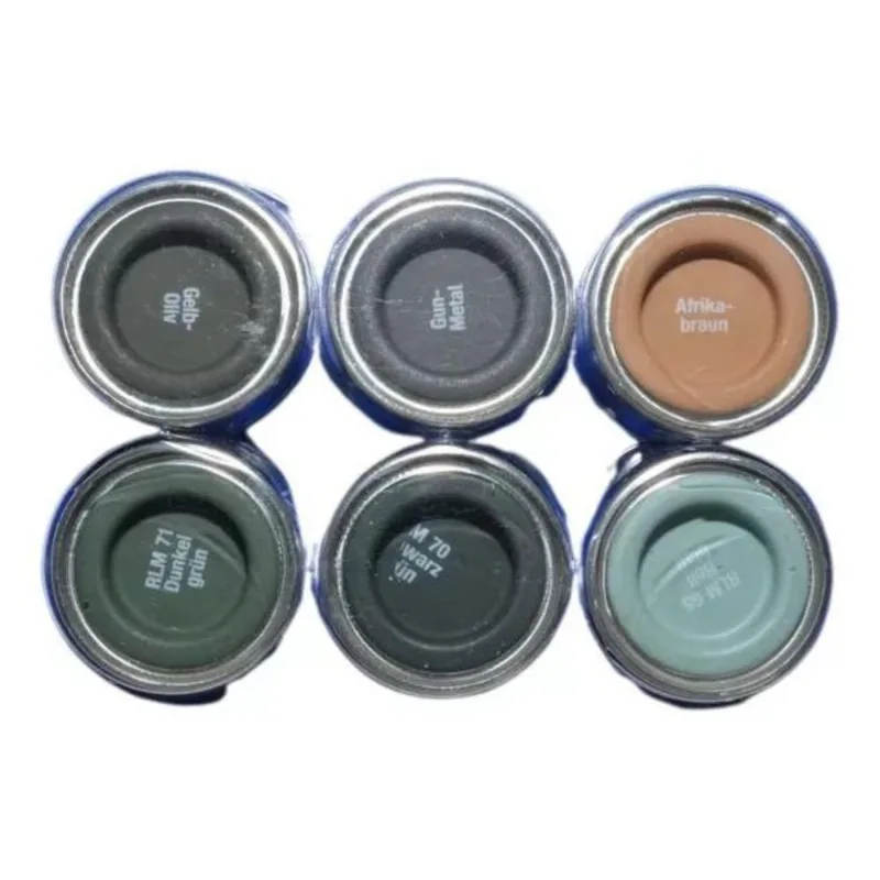 Kit Com 6 Tintas Esmalte Sintético 14 Ml Revell 32340