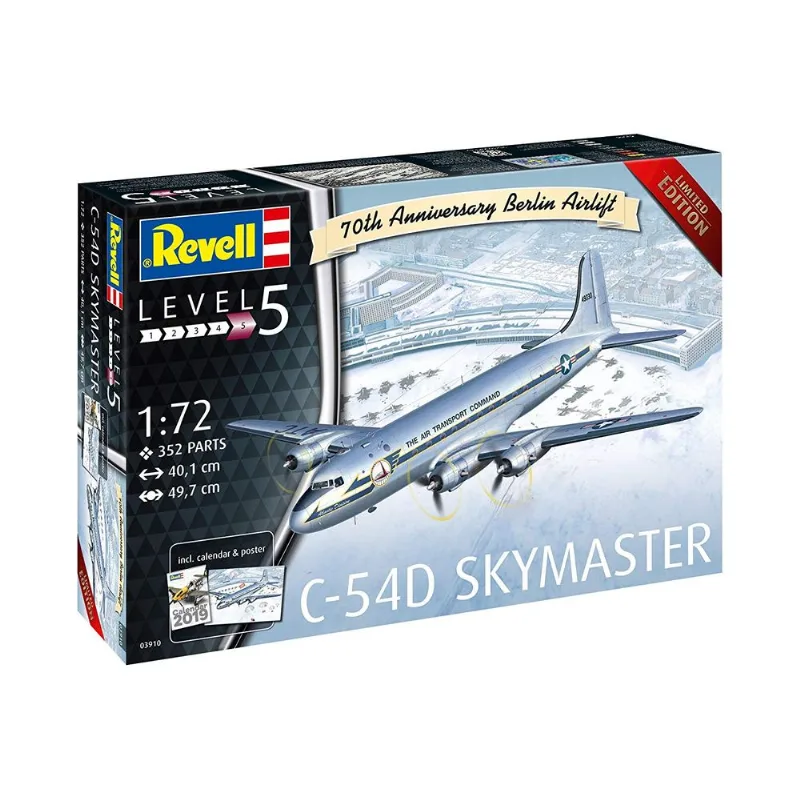C 54D Berlin Airlift 70Th A 1/72 Revell 3910