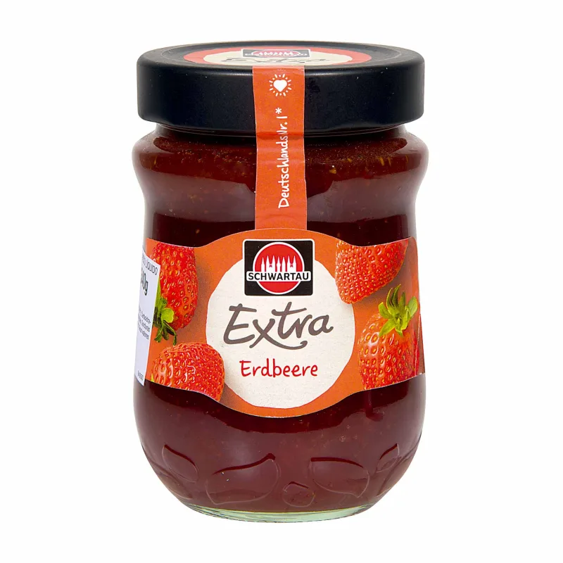 Schwartau | Schwartau Extra Strawberry Preserve 340 G  - SCHWARTAUER WERKE