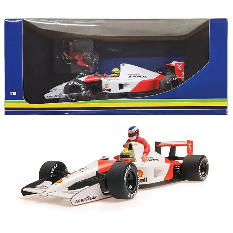 McLaren Honda MP4/6 F1 - Senna c/ Jean Alesi - Mexican GP 1991 - Formula 1 - Ayrton Senna - 1/18 - Minichamps