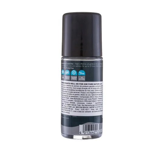 Desodorante Roll On For Him Pure Alva Naturkosmetik - ALVA
