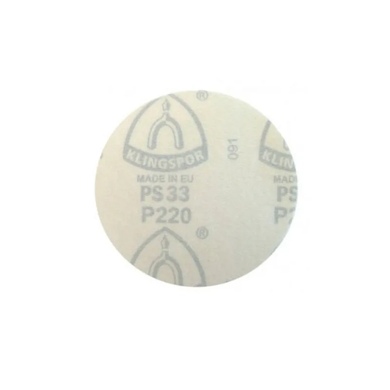 Disco Lixa Hookit Klingspor 5” - Sem Furo PS 33 BK #100