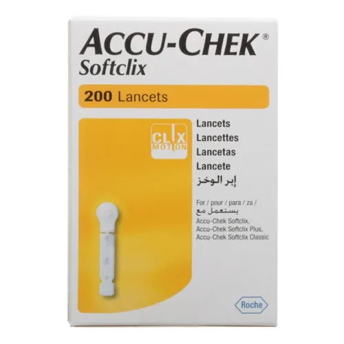 Accu Chek Softclix C/ 200 Lancetas Para Uso Com O Lancetador Accu Chek Active - ACCU-CHEK