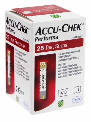 ACCU CHEK PERFORMA TIRAS 25 ROCHE - ACCU-CHEK