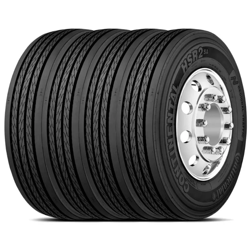Kit 4 Pneu Continental Aro 20 1000r20 146/143l Hsr2 Sa Liso