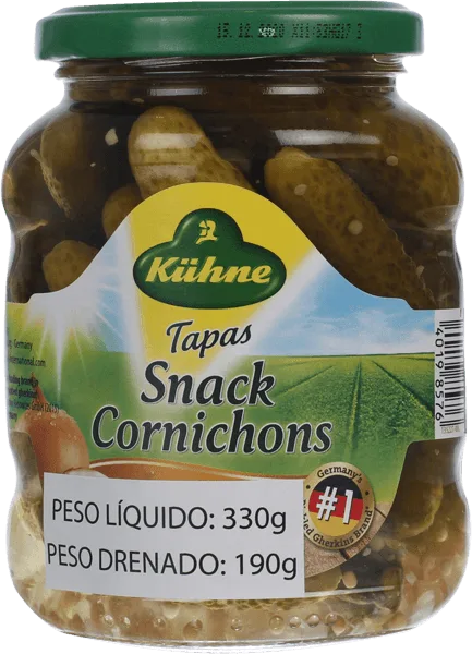 Pepinos Finos Crocantes Adocicados Kühne 330g - Kühne