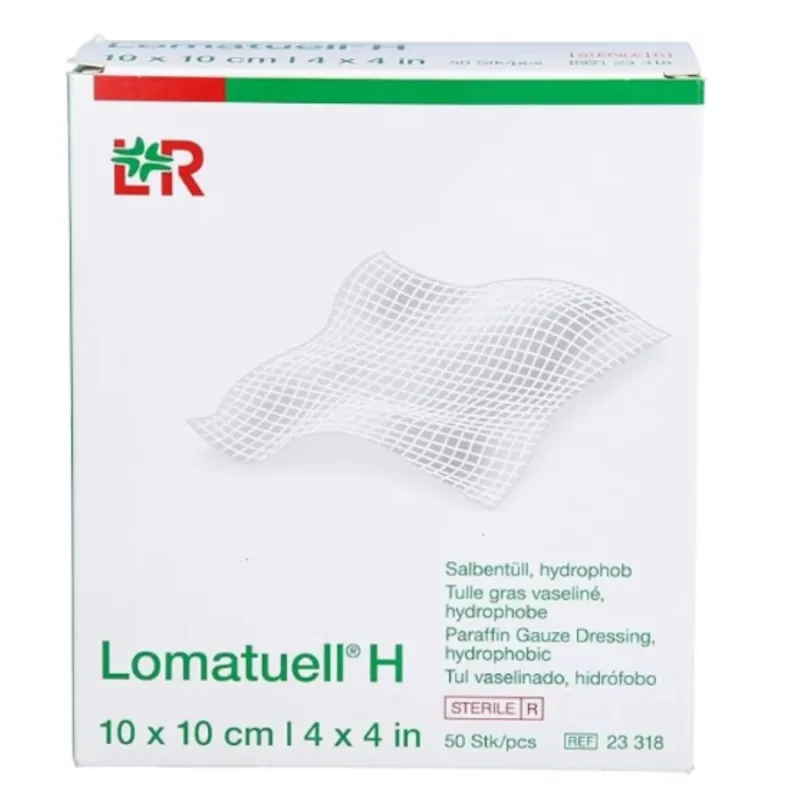 Lomatuell H Cobertura de Gaze Parafinada 10X10cm (unidade) - Lohmann & Rauscher - Lohmann e Rauscher