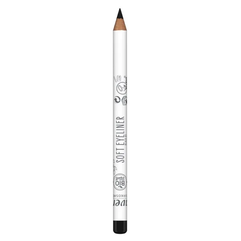 Lápis delineador Lavera Soft #01 Black Vegan Germany