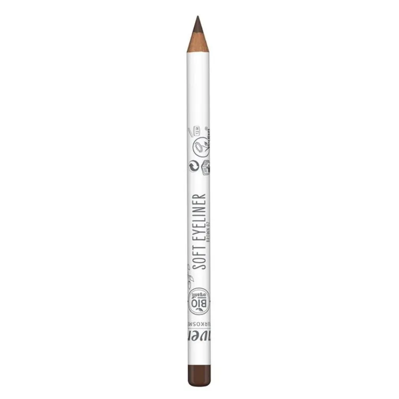 Lápis delineador Lavera Soft #02 Brown Vegan fabricado na Alemanha
