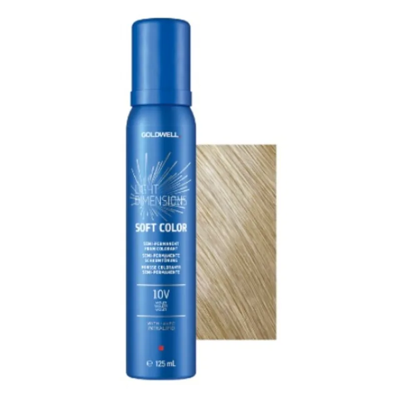 Cor de cabelo Goldwell Light Dimensions Soft Color 10V Violeta