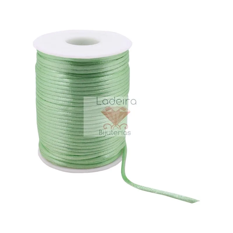Carretel De Fio 02Mm Em Cetim Com 50 Metros 207 - Verde Claro