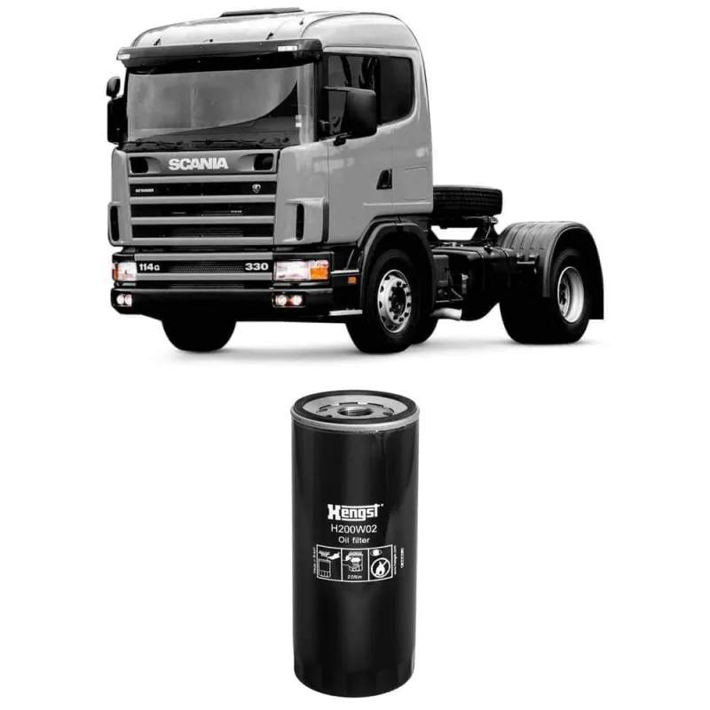 Filtro Óleo Scania P114 P124 R114 R124 T114 T124 Hengst - Não Disponível