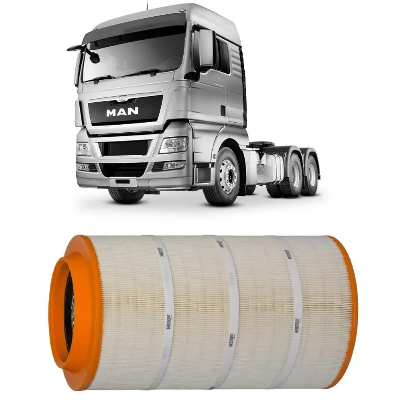 Filtro Ar TGX 18440 33440 12L 24V Hengst E428L01