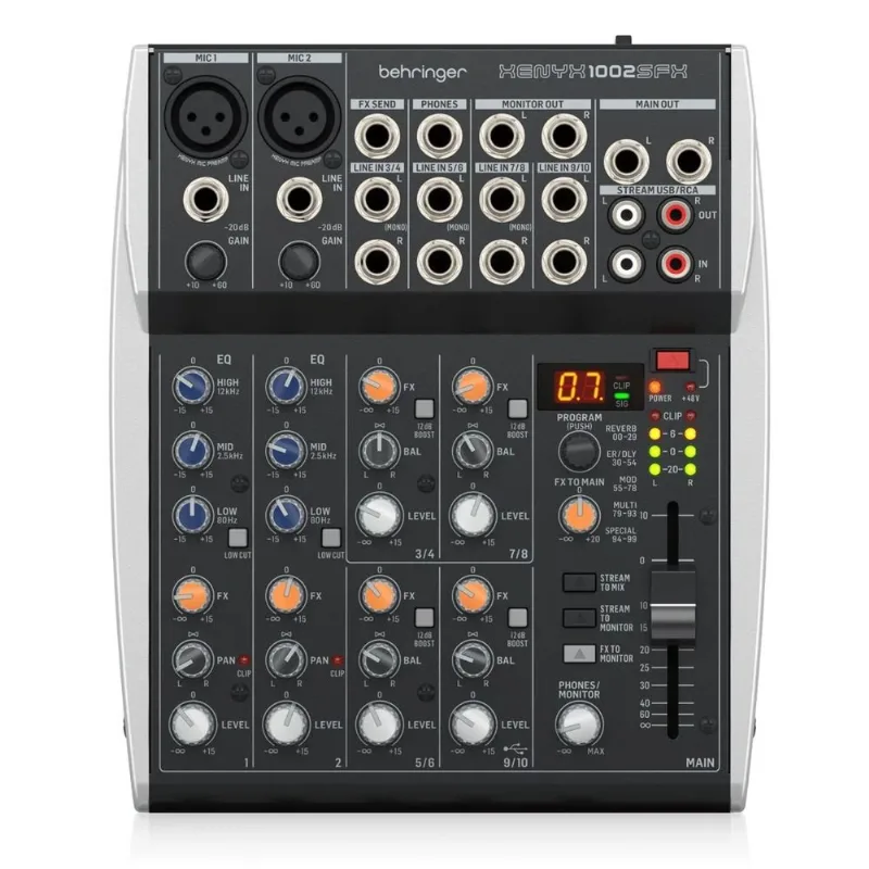 Mesa De Som 10 Canais Behringer Xenyx 1002SFX