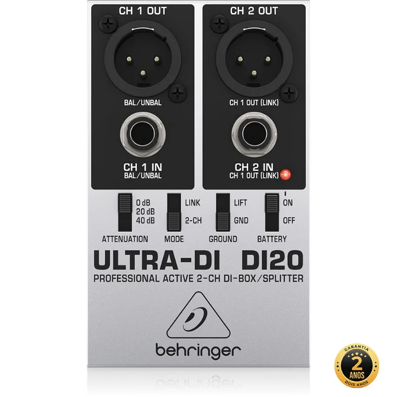 Direct Box Behringer DI20 Ultra-Di Ativo