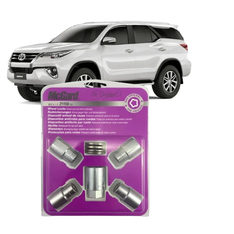 Trava Parafuso Antifurto Porca de rodas originais toyota Corolla Hilux SW4 21156 c/ chave segredo