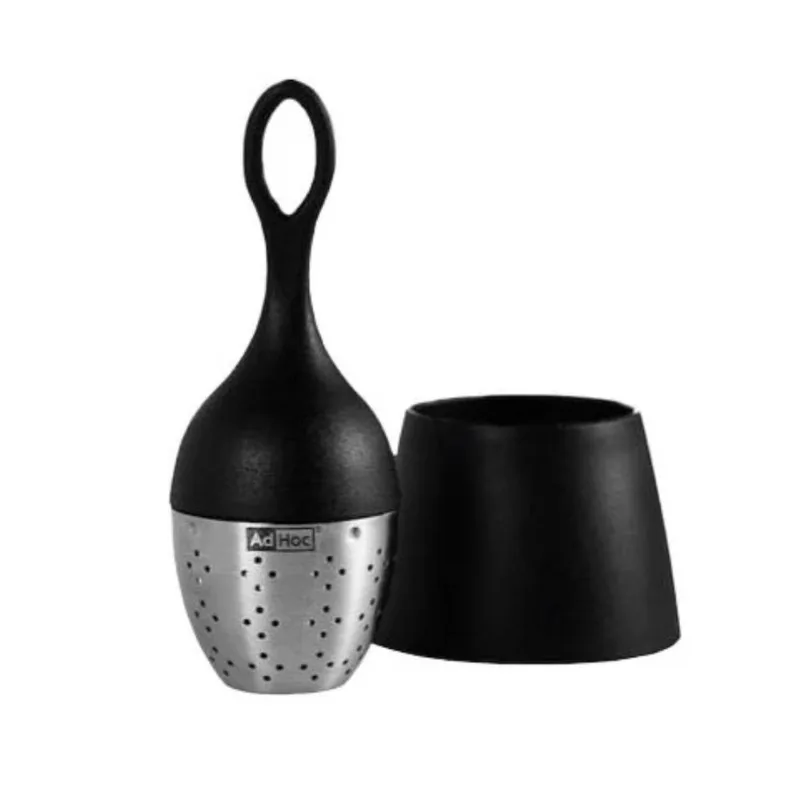 Infusor de Chá Flutuante Floatea em Aço Inox Preto AdHoc