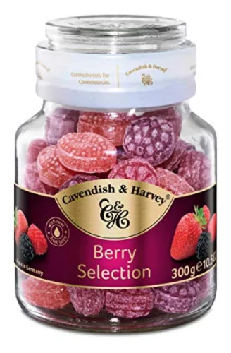 BALA FRUTAS VERMELHAS CAVENDISH HARVEY VIDRO 300G - CAVENDISH & HARVEY