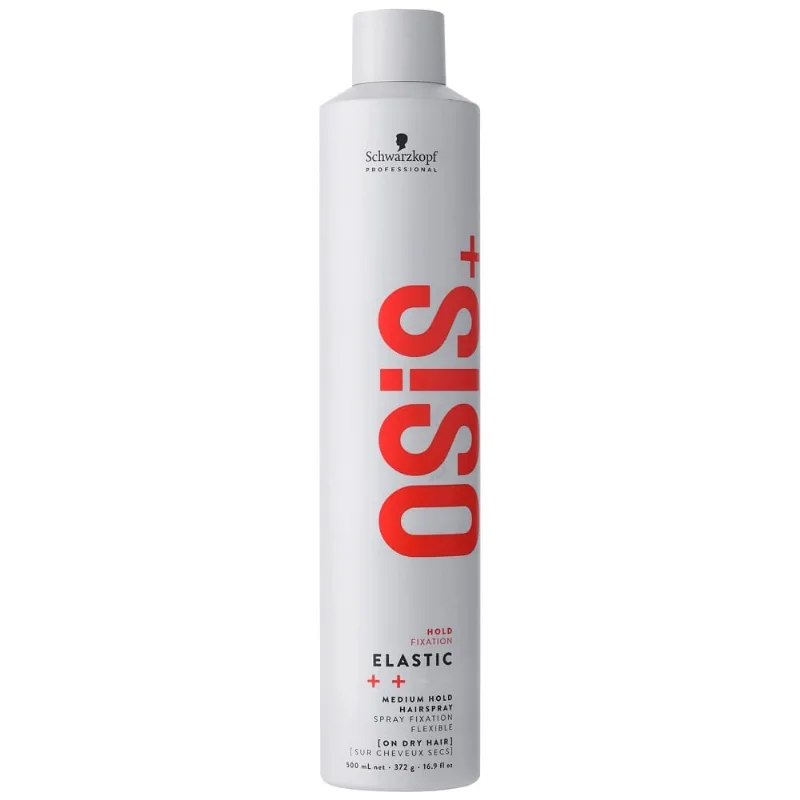 Laca de Fixação Schwarzkopf Professional Osis+ Elastic Média 500 ml