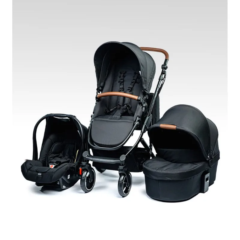 Carrinho COMO 4 com Bebê Conforto e Moisés ABC Design Ink