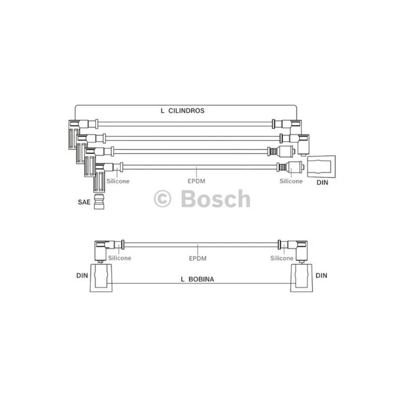 Cabo Vela Power Spark Scfia033 9295080033 Bosch