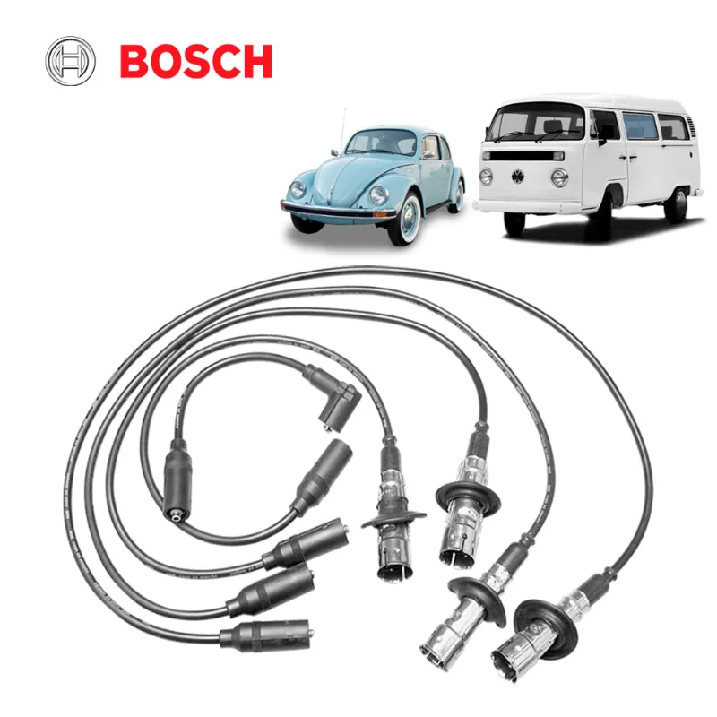 Jogo Cabo Vela Fusca Kombi 1600 Com Catalisador Bosch