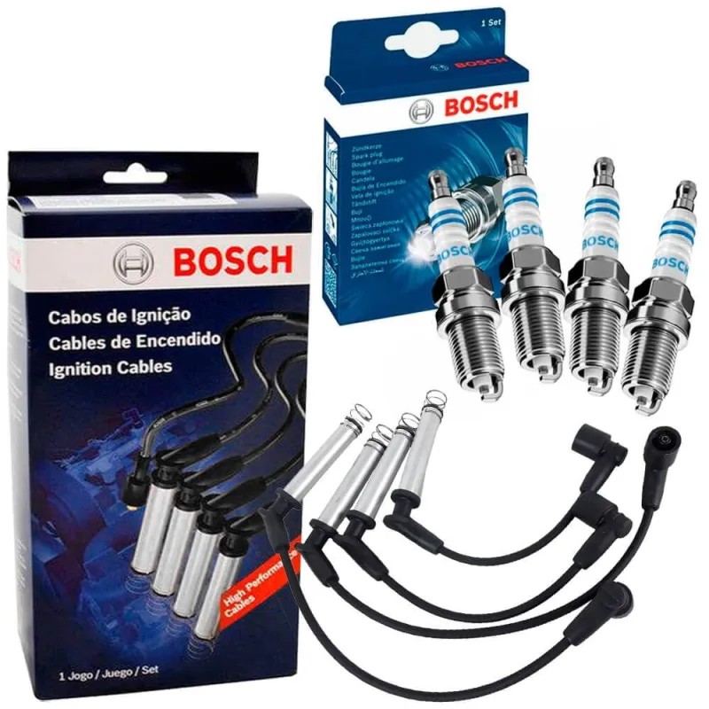 Kit Vela E Cabo Vela Ignição Corsa 1.0 8v 2005 A 2009 Bosch - Bosch