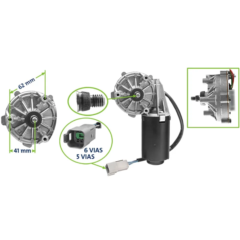 Motor de Limpador 24V Scania S4 S5 98/ Sistema Bosch Bosch