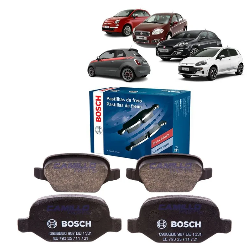 Pastilha Freio Traseira Nova Bosch Alfa Linea Bravo Punto