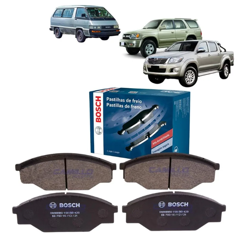 Pastilhas De Freio Dianteira Bosch Hilux Sw4 Space Cruiser