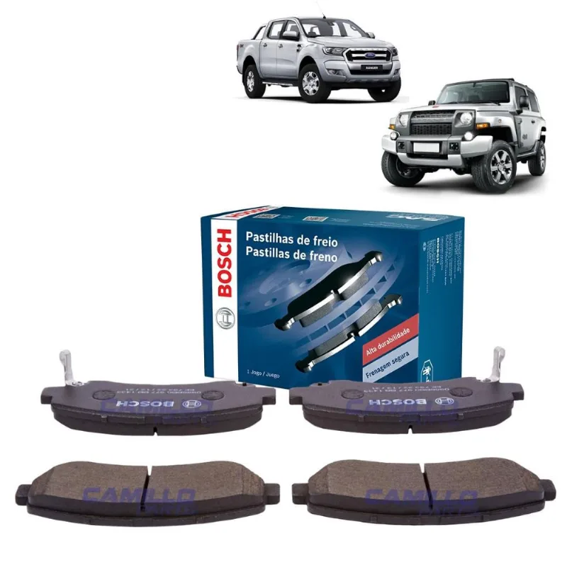 Pastilha De Freio Dianteira Bosch Ranger Troller T4 12-2022