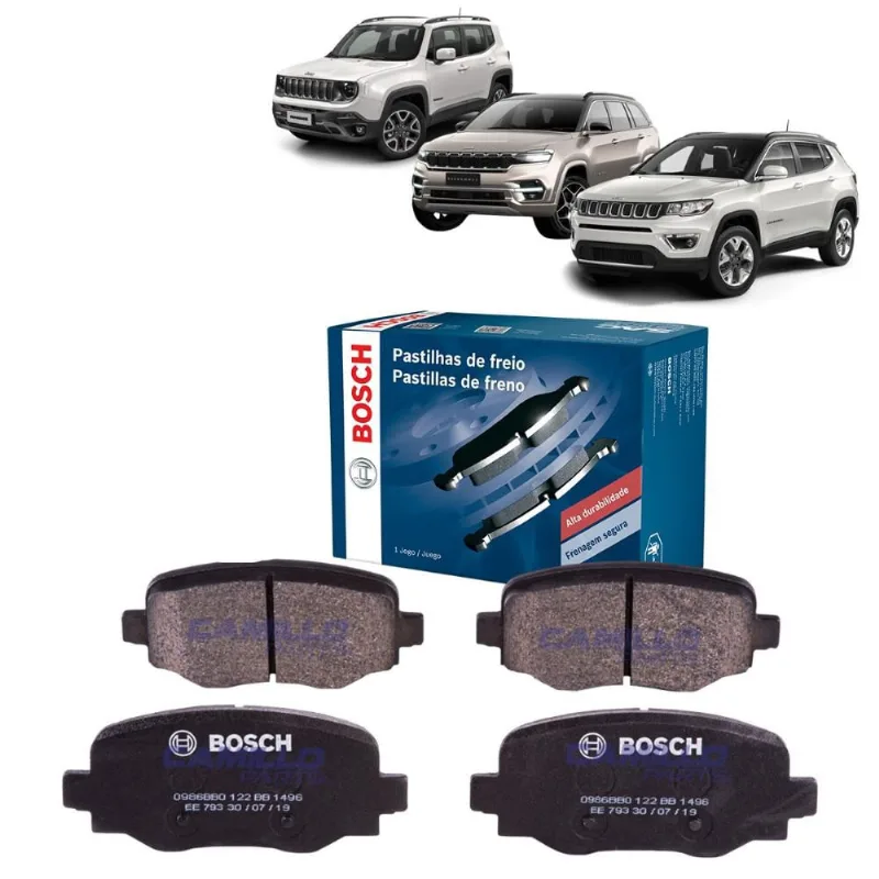 Pastilha De Freio Traseiro Bosch Compass Renegade Cherokee