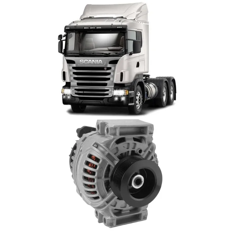 Alternador Scania P420 2005 A 2011 28v 100a Bosch 1986a00975