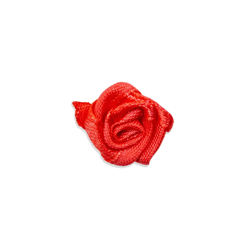 Flor Rococo 15Mm Em Cetim Com 1000 Peças Pe036 - Coral