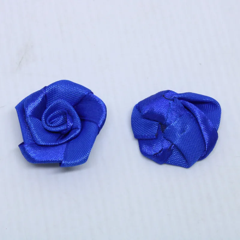 Flor Rococo 30Mm Em Cetim Com 500 Peças 040 - Azul 040